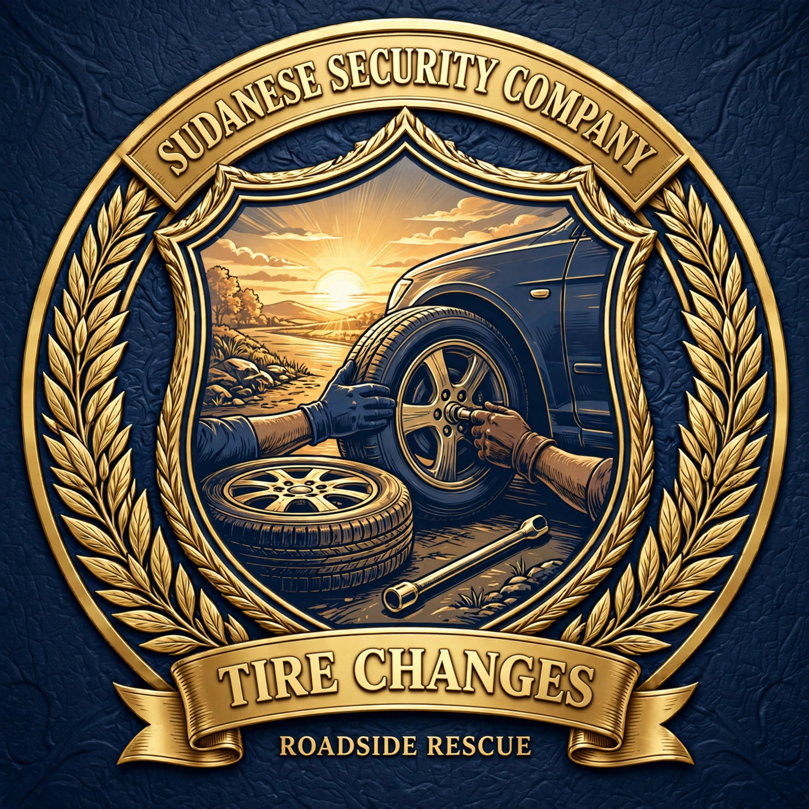 Sudanese Security Company Tire Changes emblem