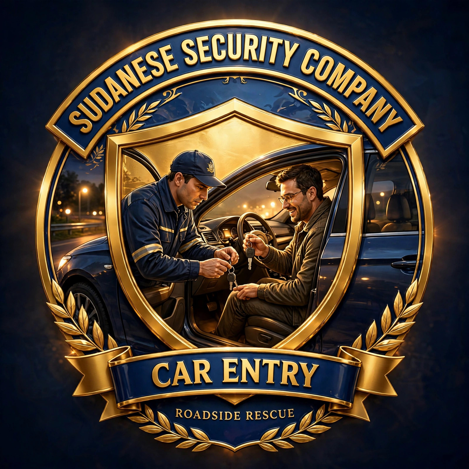 Sudanese Security Company Car Entry emblem